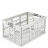 Ben oppbevaringsboks sammenleggbar 45L light silver
