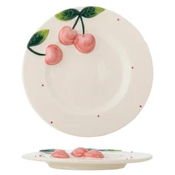 Berrie tallerken 20,5 cm kirsebær rosa