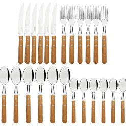 Bestikksett 24 deler Jatoba tre/stål