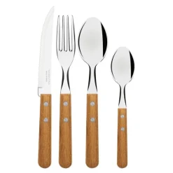 Bestikksett 24 deler Jatoba tre/stål