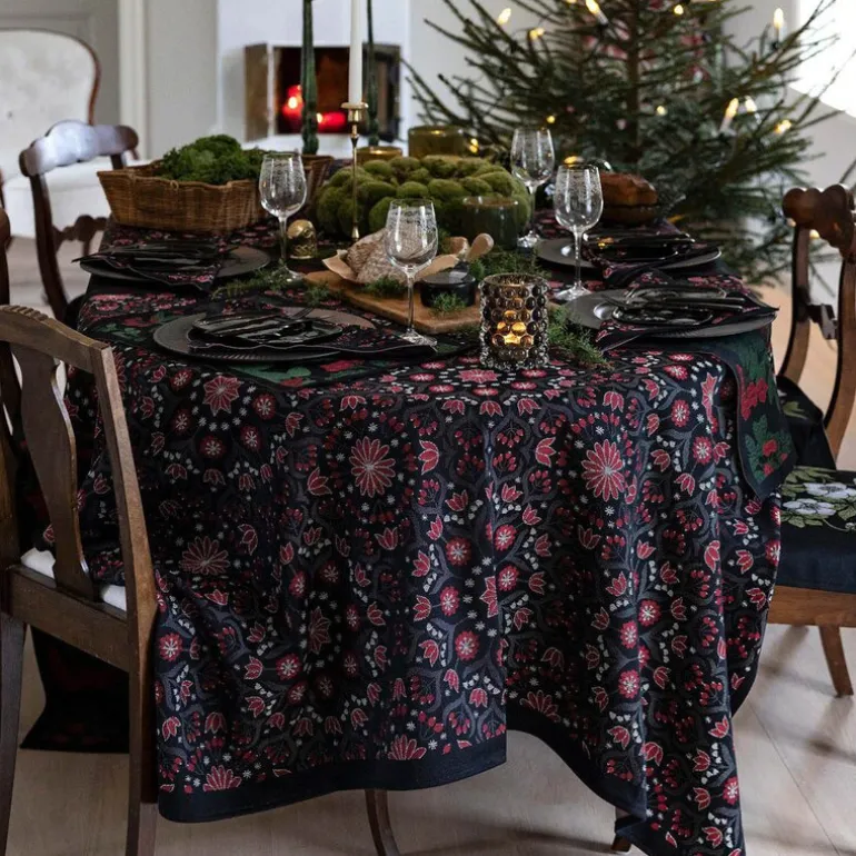 Bettys Jul duk 145x250 cm rød