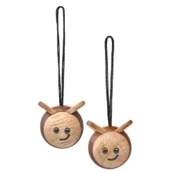 Bie trefigur 3 cm 2 stk gummitre/sapele