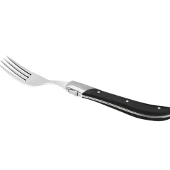 Biffgafler 6 deler svart tre