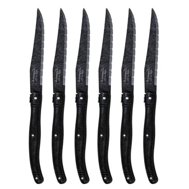 Biffkniver 23 cm 6 stk stonewash