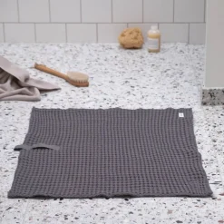 Big Waffle badematte 80x55 cm mørkegrå