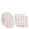 Big Waffle vaskbare sminkefjernepads 8x8 cm 4 stk stone