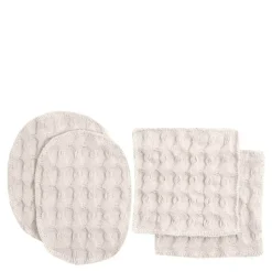 Big Waffle vaskbare sminkefjernepads 8x8 cm 4 stk stone