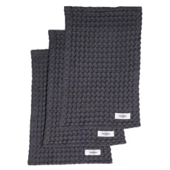 Big Waffle vaskeklut 25x40 cm 3 stk dark grey