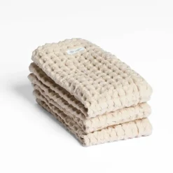 Big Waffle vaskeklut 25x40 cm 3 stk stone
