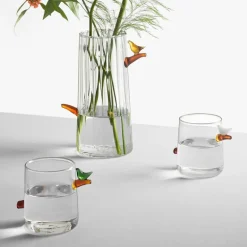 Birds glass 32 cl fugl grønn