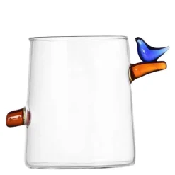 Birds glass 32 cl fugl lyseblå