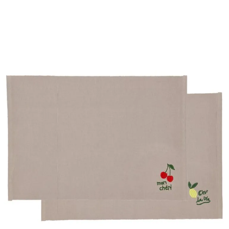 Bistro spisebrikke 33x48 cm 2 stk green
