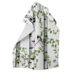Björkdungen kjøkkenhåndkle 46x70 cm offwhite/grønn