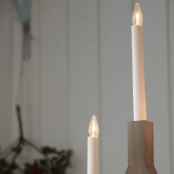 Bjurfors 5-armet adventsstake 76,5 cm beiset brun