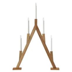 Bjurfors 5-armet adventsstake 76,5 cm beiset brun