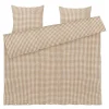 Bæk&Bølge krepp sengesett 220x220 cm karamell/offwhite