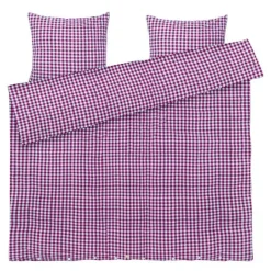 Bæk&Bølge sengetøy 200x220 cm fuchsia/mint