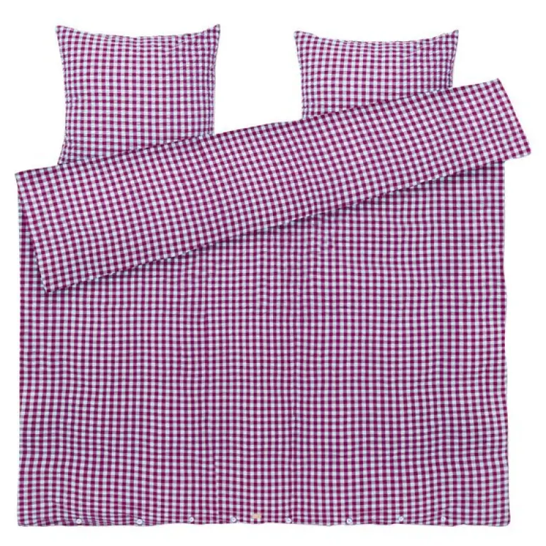Bæk&Bølge sengetøy 200x220 cm fuchsia/mint