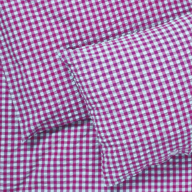 Bæk&Bølge sengetøy 200x220 cm fuchsia/mint