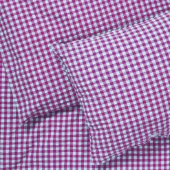 Bæk&Bølge sengetøy 140x220 cm fuchsia/mint