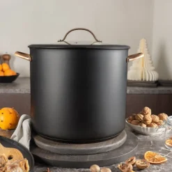 Black Copper gryte m/dampkurv 18L svart/kobber