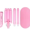 Bølgetangsett style wand 6 deler rosa