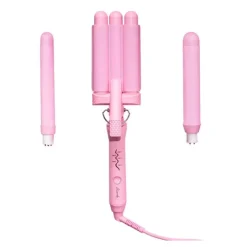 Bølgetangsett style wand 6 deler rosa