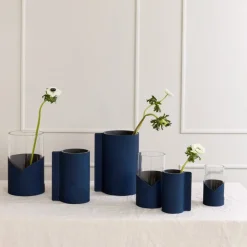 Block Nupo vase S 7,5x15 cm midnight blue