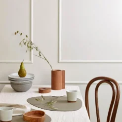 Block Nupo vase S 7,5x15 cm nature