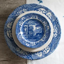 Blue Italian asjett 15 cm blå/hvit