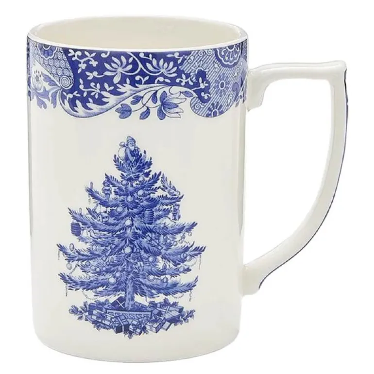 Blue Italian Christmas Tree kopp 34 cl blå/hvit