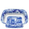 Blue Italian ildfast form 25,5x25,5 cm blå/hvit