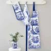 Blue Italian kjøkkenhåndkle 45x74 cm blå/hvit
