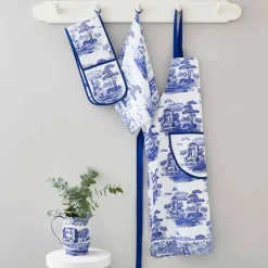 Blue Italian kjøkkenhåndkle 45x74 cm blå/hvit