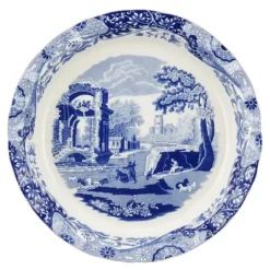 Blue Italian paiform 26x26 cm blå/hvit
