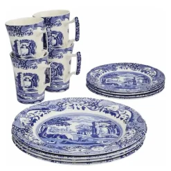 Blue Italian startsett 12 deler blå/hvit