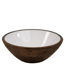 Bolle mangotre 20,4 cm rustic brown/hvit
