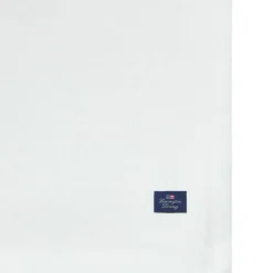 Bomullsduk jacquard 150x250 cm hvit