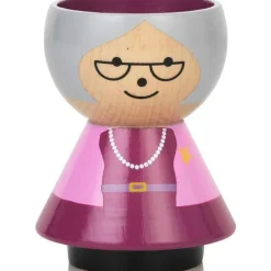 Bordfolk bestemor eggeglass
