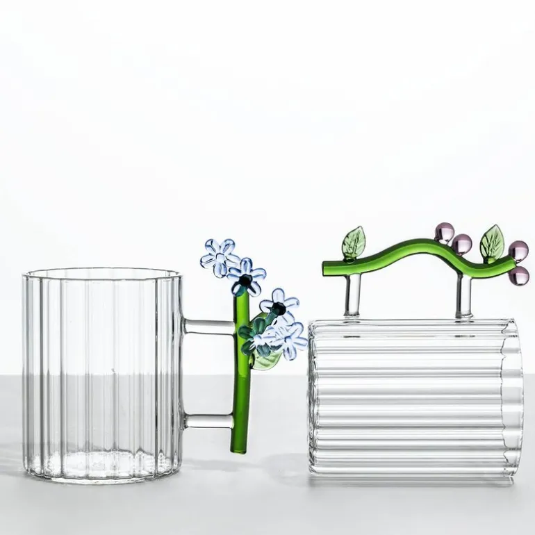 Botanica optisk krus 45 cl blomst rosa