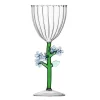 Botanica optisk vinglass 28 cl lyseblå blomst