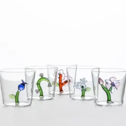 Botanica vannglass 30 cl blomst blå