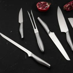 Brødkniv 33,5 cm børstet stål