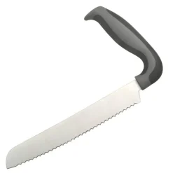 Brødkniv ergonomisk 27 cm svart/stål