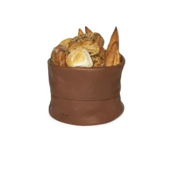 Brødkurv skinn cognac