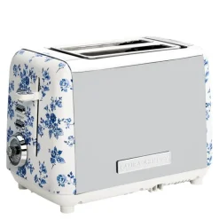 Brødrister 2-skiver China Rose blå/hvit