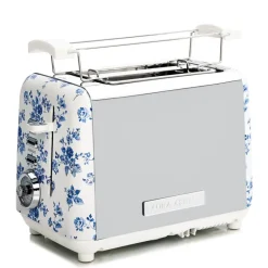Brødrister 2-skiver China Rose blå/hvit