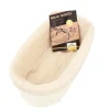 Bread Buddies hevekurv avlang med bomullsklut 30x14 cm