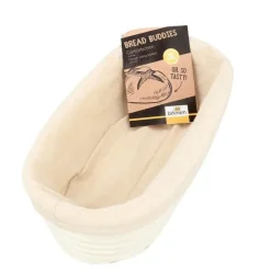Bread Buddies hevekurv avlang med bomullsklut 30x14 cm