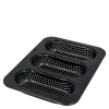 Bread Buddies minibaguettform for 3 stk perforert 26x18 cm svart